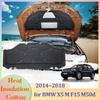 Для BMW X5 M F15 M50d 2014~2018 2015 2016 Автомобильная капот двигателя шумоизоляционная прокладка хлопковая звукоизоляционная крышка термостойкая наклейка коврик аксессуары