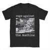 Men Rage Against The Machine T Shirt Pure Cotton Tops Novelty Short Sleeve Crew Neck Tee Shirt Gift Idea T-Shirt