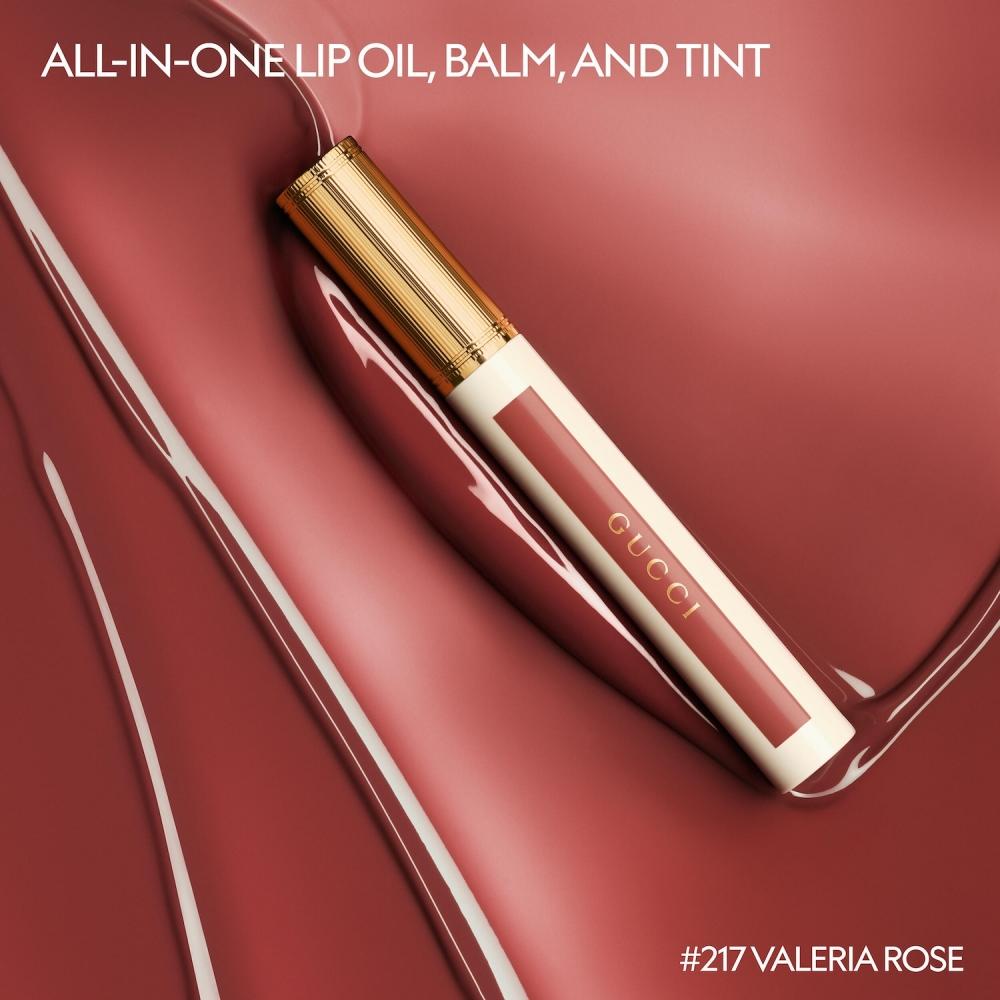 Gucci Oil In Water tInt hydratIng Lip staIn 130 Elsa Hazel Almond 0.21 Oz 6.5 Ml