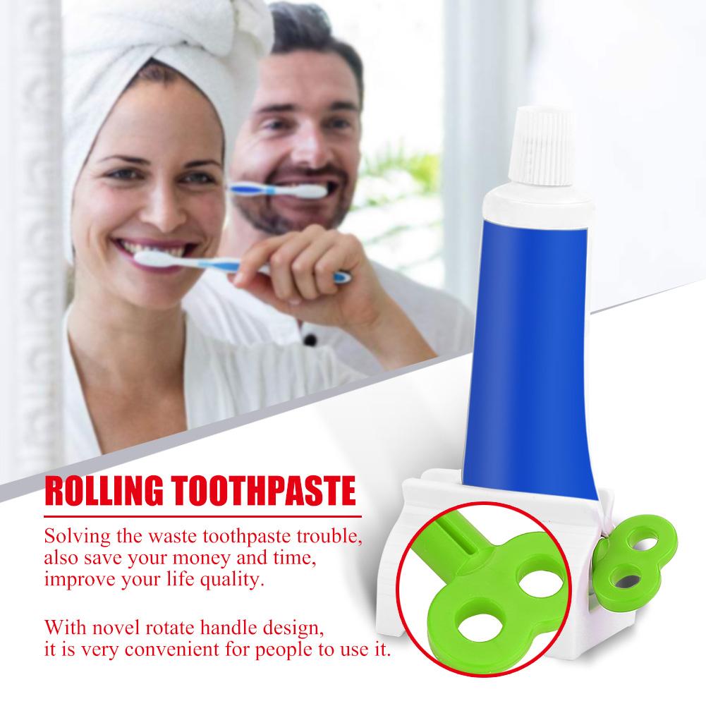 Выдавливатель зубной пасты в тюбике, держатель для зубной пасты в ванной комнате (зеленый)