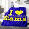 1pc Blanket - Los Angeles Rams logo Print Design,Lightweight Blanket for Sofa,Bed- Soft &Warm,Gift for All Seasons