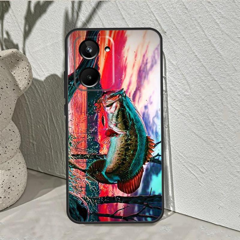Fishing Lake Sunset For Realme 10 11 12 13 14 Pro Plus C55 C71 C75 C67 C63 C51 C61 C53 C35 C65 GT6 GT7 Pro Case