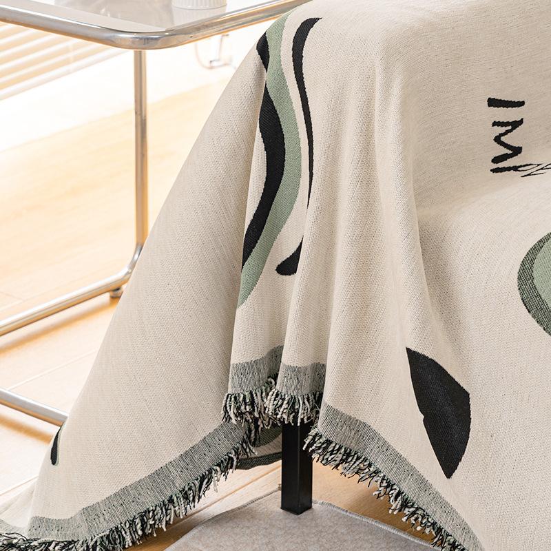 Printed Chenille Sofa Cover Cloth Four Seasons Universal Sofa Towel Non-Slip Cushion Anti-Scratching Sofa Cover Full Cover Blanket