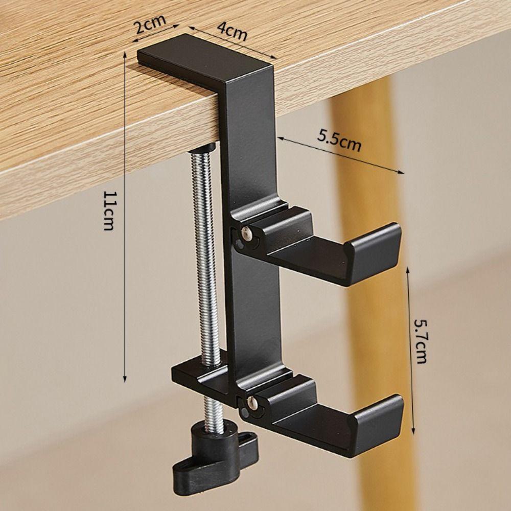 Portable Hanging Bag Hook Removable Table Hook Multi-functional Backpack Hanger  Desktop Use