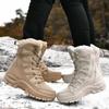 Winter Waterproof Men Boots Plush Super Warm Snow Boots Men Sneakers Ankle  Outdoor Men's Desert Botas Hombre2024
