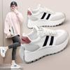 BN007 New Travel Shoes Women's Spring and Summer Heightening Little White Shoes Versatile Breathable Thick-soled Wear-resistant Dad Shoes
