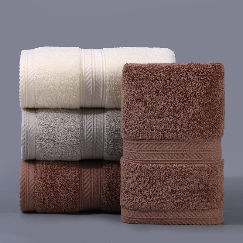 Утолщенное мягкое впитывающее хлопково-полиэстеровое полотенце для лица - подарок для домашнего использования