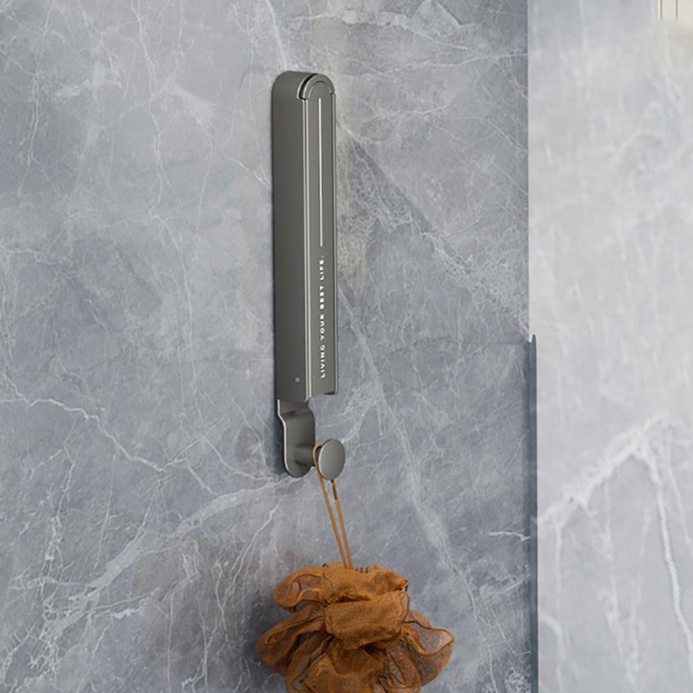 Wall Mounted Clothes Drying Rack No Drilling Hanging Clothes Rack Folding Clothes Hanger  Home Use