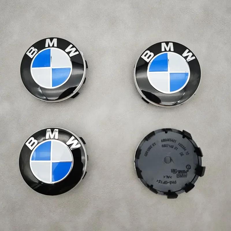 AWROY1 BMW GROUP 4Pcs 56MM 68MM Car Wheel Center Hub Cover Caps For BMW M M5 E39 E46 E60 E90 F01 F10 F30 G01 G20 G21 G30 G11 F15 X5 X3