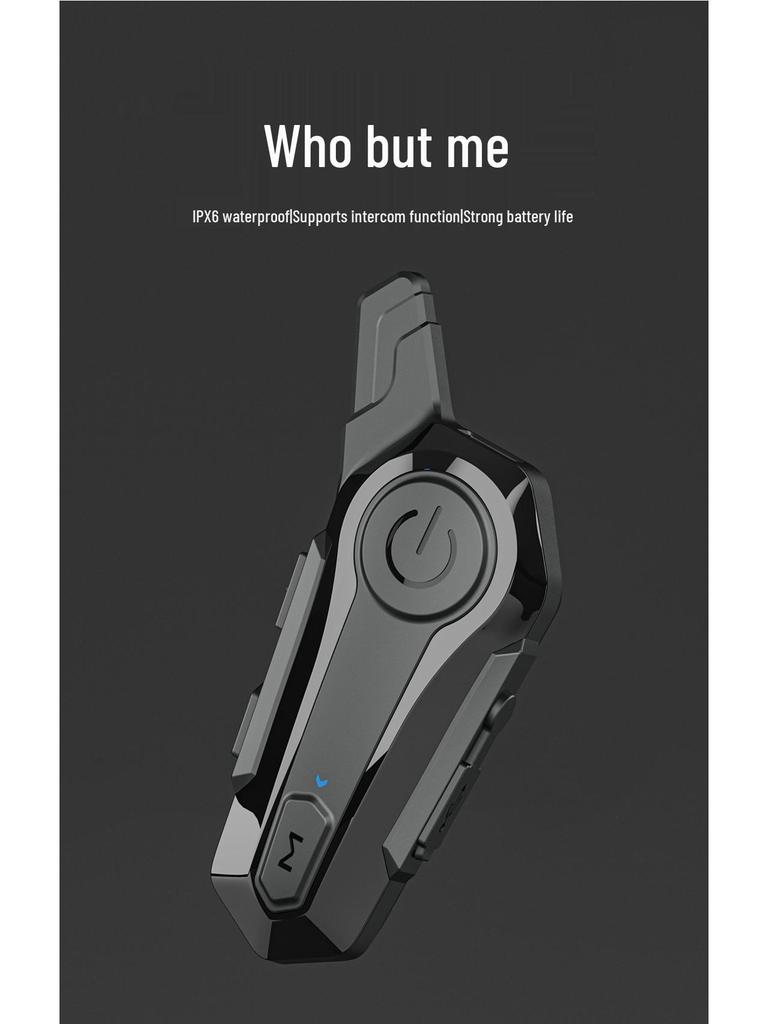 Bluetooth Motorcycle Helmet Intercom: Wireless, 2-Person, Integrated Music & Voice Navigation, Waterproof Touring Equipment