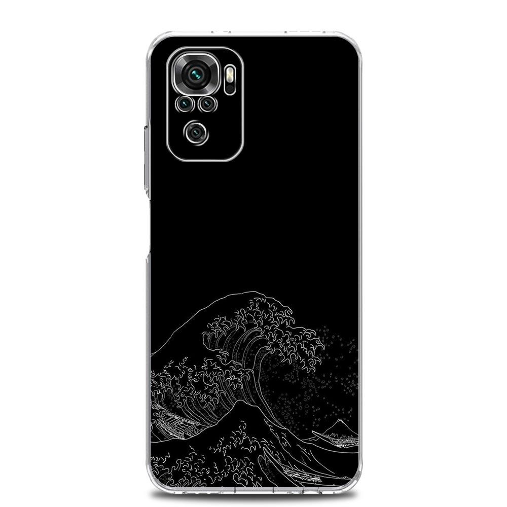 Phone Case For Xiaomi Redmi Note 13 12 5G 9S 9 8 10 11 Pro Plus 4G 9T 13C 12C10C 9C 9A 7 Cover Japan The Great Wave Of Kanagawa