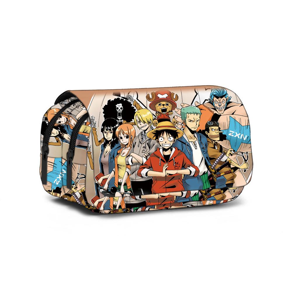 Новое поступление, в наличии! Пенал/Канцелярский ящик One Piece для учеников начальной и средней школы, с элементами мультфильмов и аниме.
