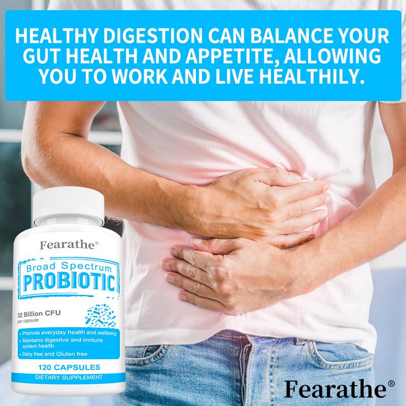 Broad Spectrum Probiotic 32 Billion CFU Digestive Immune Health 120 Capsules