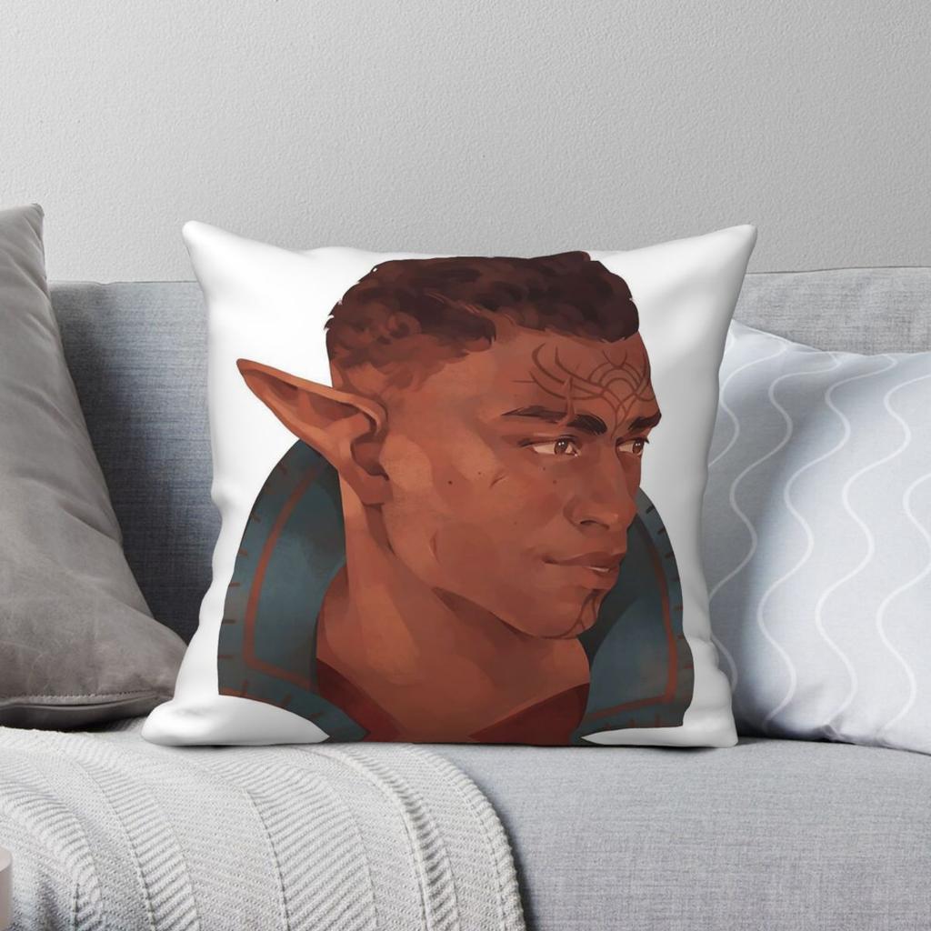 Dragon Age Davrin Square Pillowcase Polyester Linen Velvet Pattern Zip Decorative Throw Pillow Case Home Cushion Cover