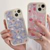 Ins Fresh Simple Flower Rabbit Phone Case For Iphone 13 12 11 Pro Max Mini Xr Xs Max X 8 Plus 7 Plus Se Lambskin Soft Back Cover
