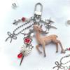 Handmade Deer Keychain Portable Phone Charms Cute Bag Pendant