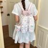 Школьная сумка новая японский мультфильм длинноухий кролик кружево рюкзак большой бант сладкая Лолита для прогулок легкая школьная сумка