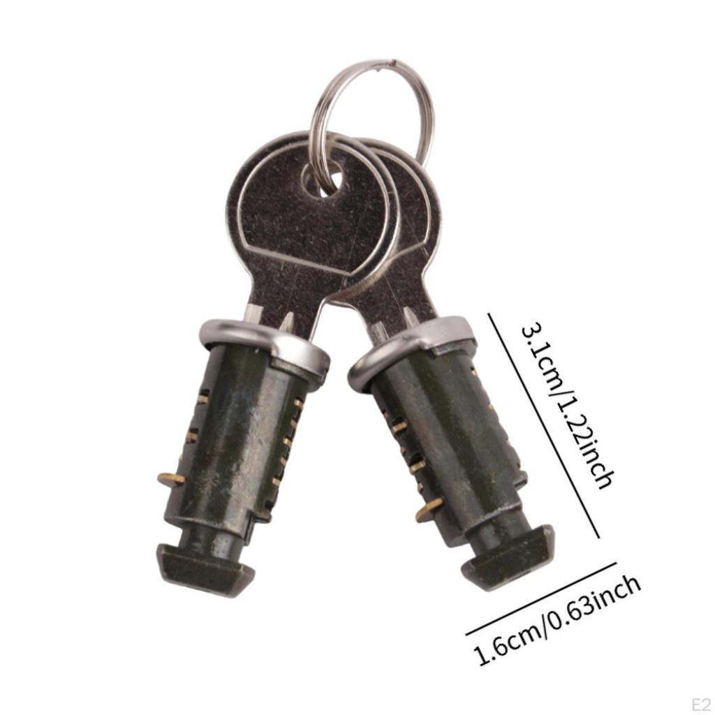 Car Rack Lock Cores with Keys for Roof Systems, Replacement Parts
