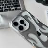 Новый 3D мягкий чехол с рисунком пламени для iPhone 16 15 14 13 12 11 Pro Max Plus модный тонкий ударопрочный защитный чехол