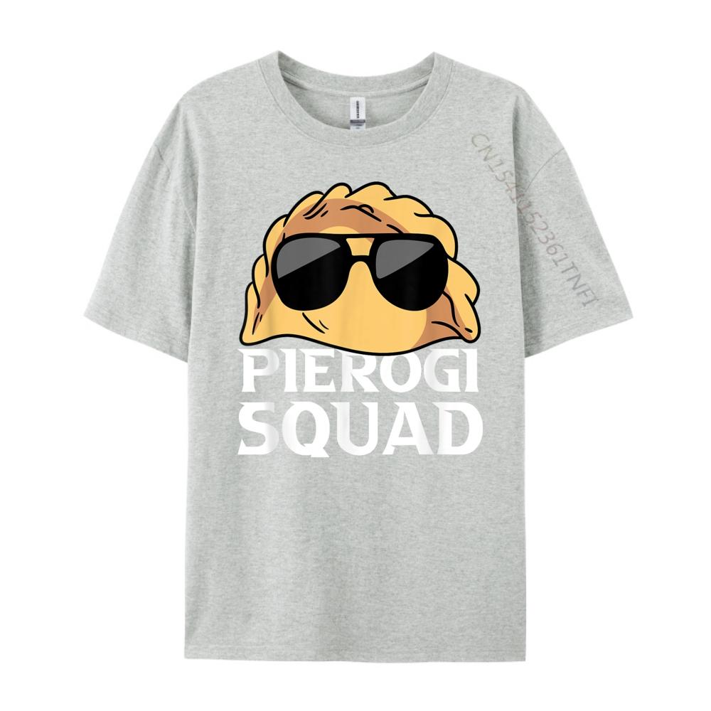 Pierogi Squad Polish Food Poland Clothing Printed TShirt Vegan Green And White Graphic T Shirt Mens TShirts Fathers Day