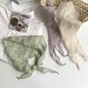 Triangle Scarf Scarf Women's New Literary and Versatile Neck Protection Silk Scarf Scarf Headscarf Summer Women's Pastoral Hair Accessories Headgear