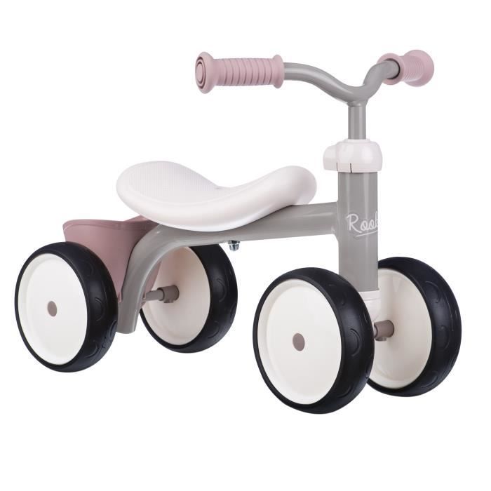 Porteur Rookie Rose en métal pour enfant dès 12 mois - Smoby