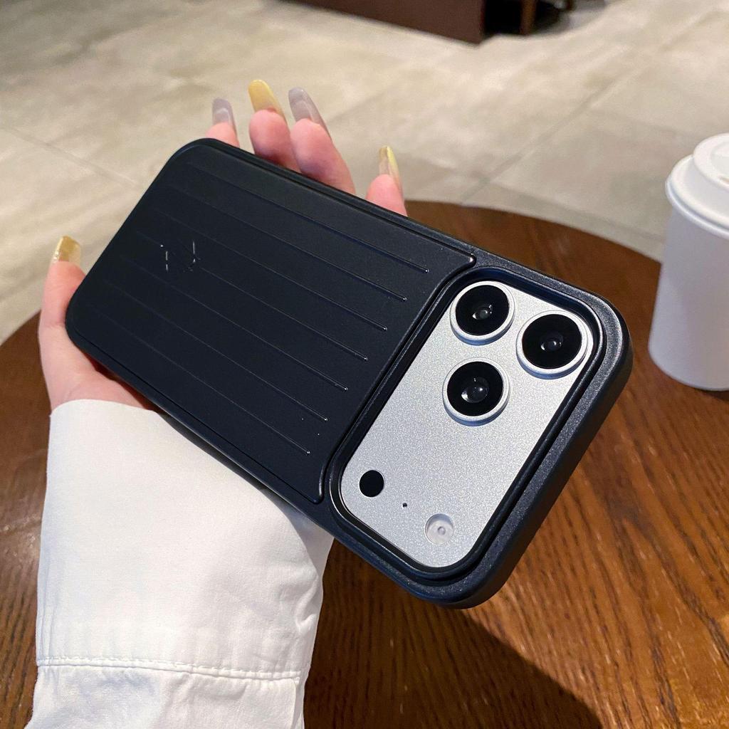 Металлический чехол-полоски для iPhone 17 Pro Max с большими отверстиями - Премиальное ощущение, Защита от падений, Защитный чехол