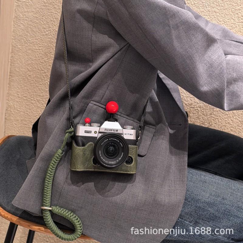 PU Camera Shoulder Bag Fujifilm X-T30 III XS20 X-T50 X-T5 X100VI With Adjustable Padded Strap Cartoon Design