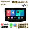 9-дюймовый автомобильный радиоприемник на базе Android Carplay для Mitsubishi Grandis 1 2003-2011, автомобильный мультимедийный видеоплеер, GPS-навигация, WIFI, 2 + 32 ГБ