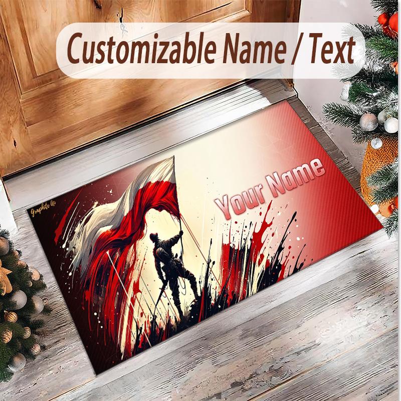 Personalized Crystal Velvet Carpet Poland Pattern Non Slip Floor Rug