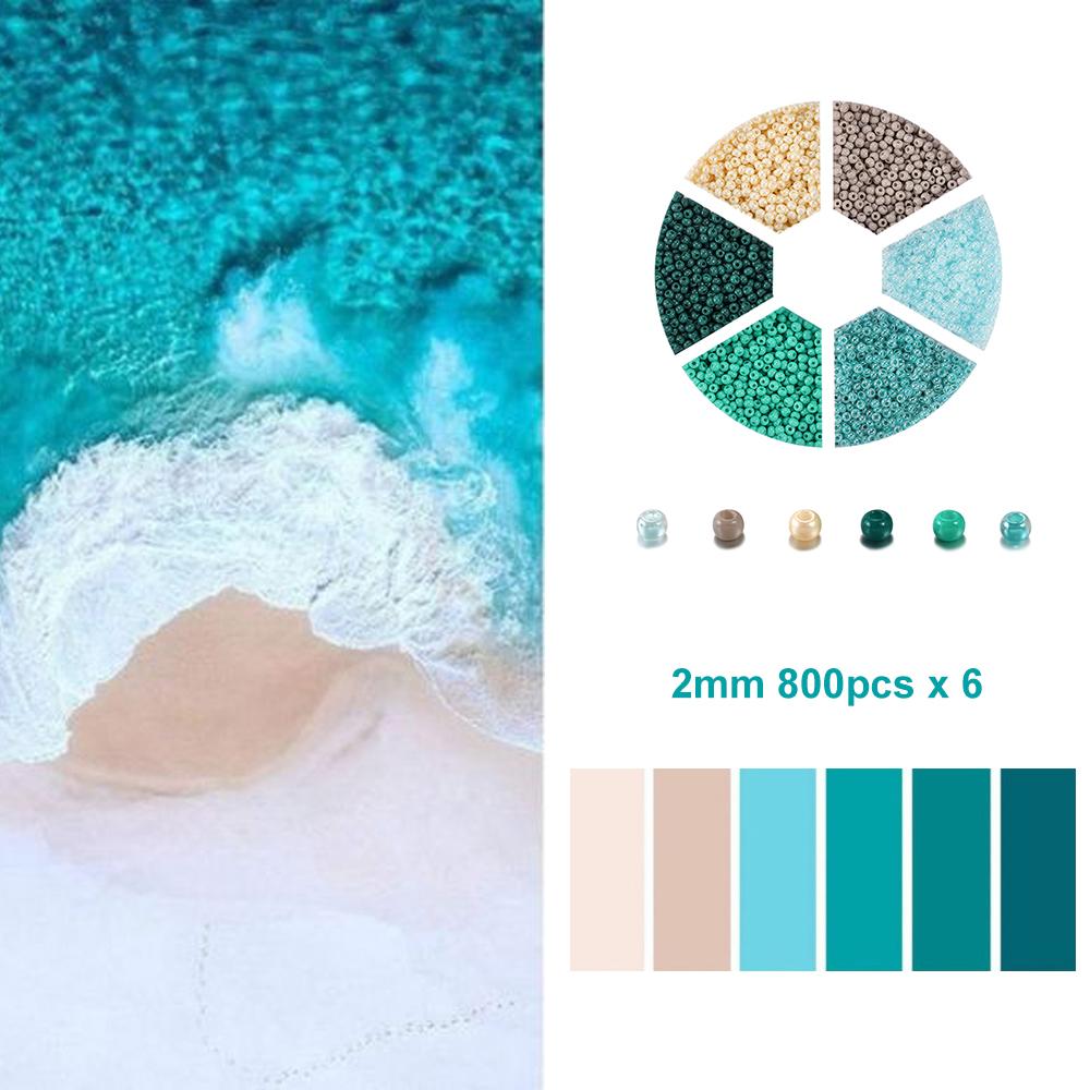 1Set with Box Glass Seed Beads Czech Charm Crystal Spacer Glass Bead For Jewelry Making Kits DIY Handmade Supplies Accessories Set