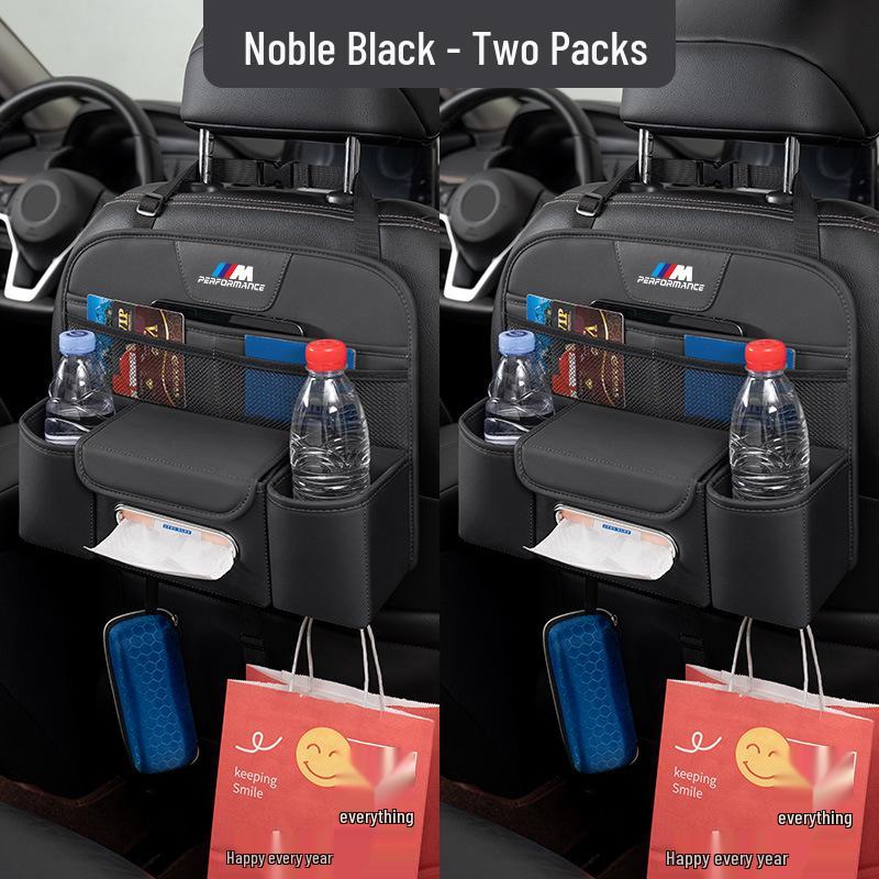 BMW Car Seat Back Organizer with Cup Holder for 3, 5, 1, 6, 7 Series & X1, X3, X4, X5, X6
