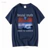 Brutal Truth Need To Control  Black T shirt TS573 vintage Washed Slightly Casual Stretched graphic Versatile homme Breathable