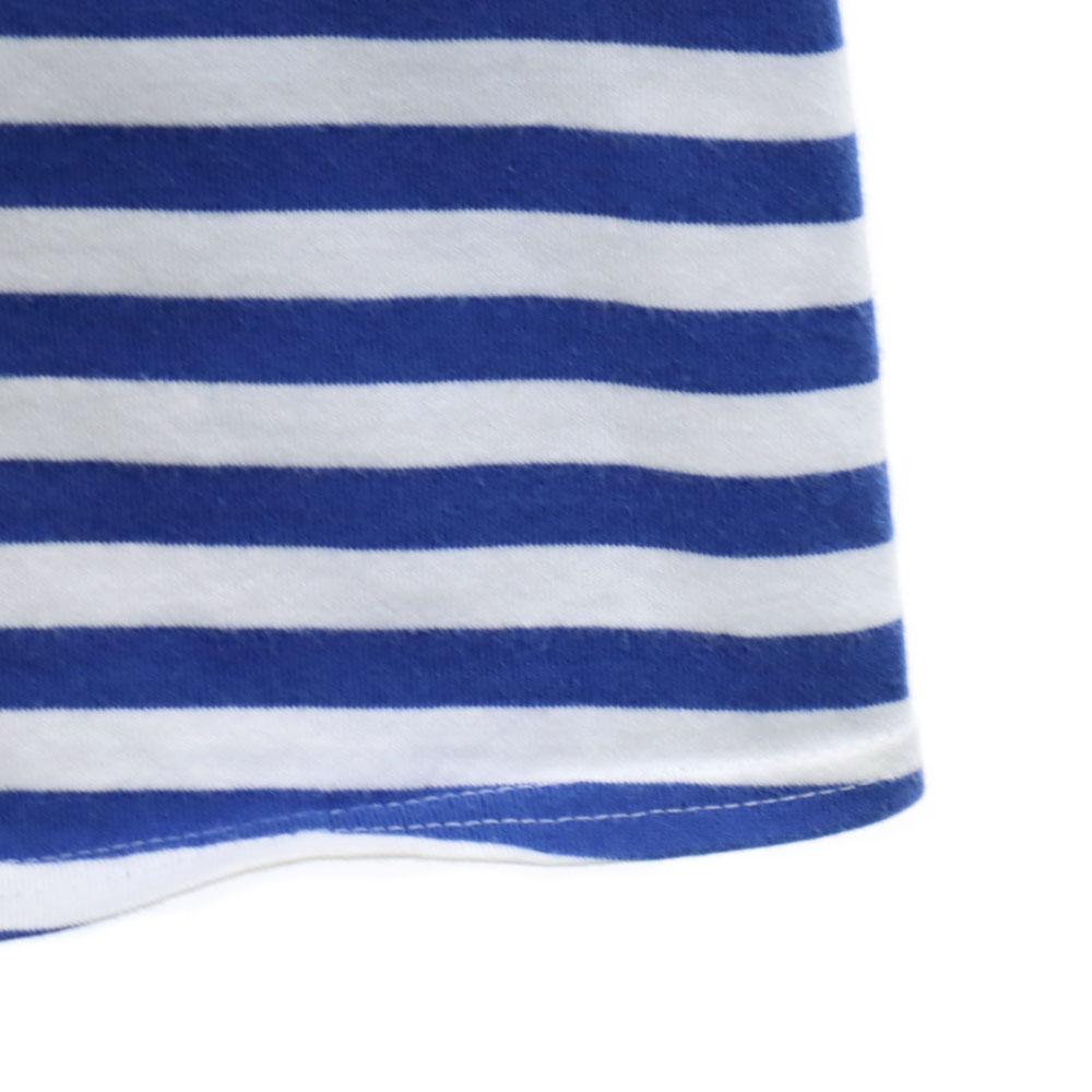 Marimekko Узор с бордюром Комбинезон с длинным рукавом 160 Синий x белый Детский Б/у