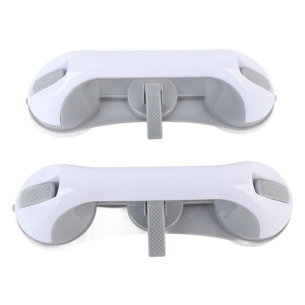 2pcs Shower Grab Bar Removable Shower Handle Powerful Suction Cup Grab Bars for Bathroom
