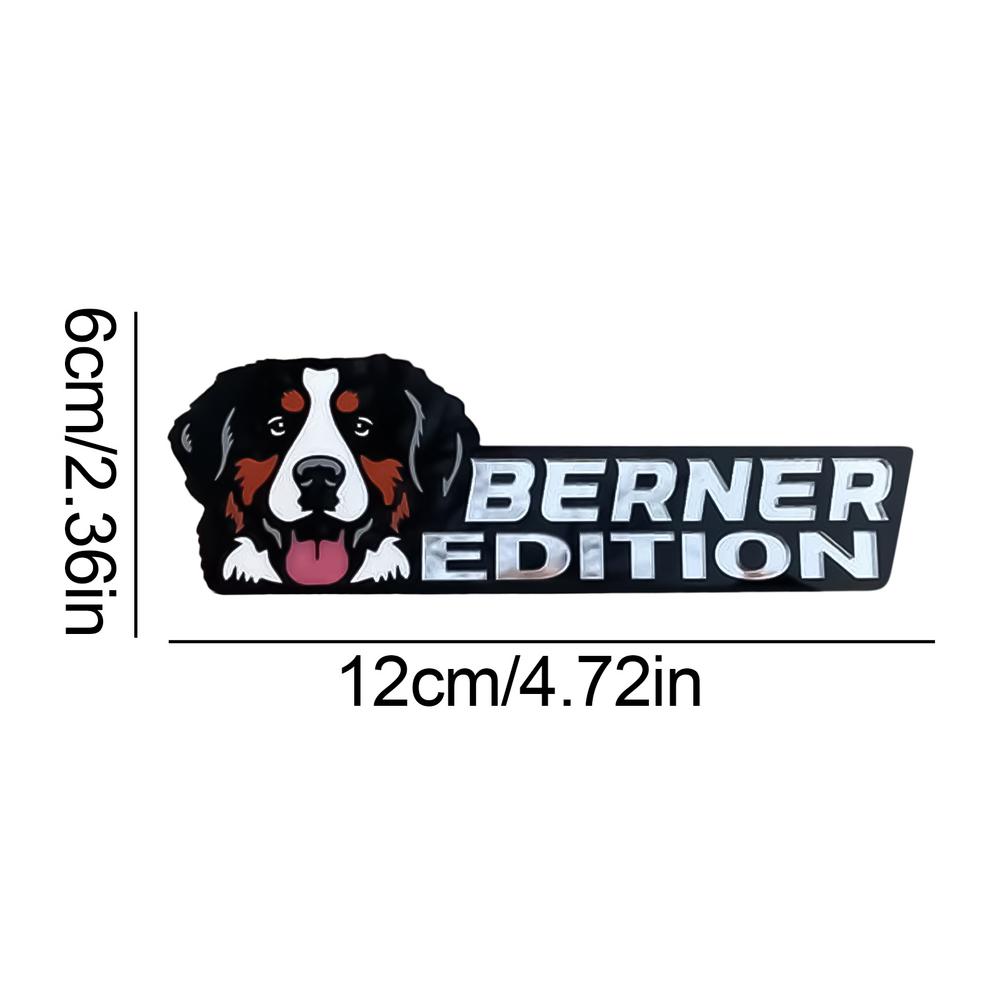 Значок для автомобиля с изображением собаки, 3D-значок для собак, акриловый значок, наклейка для автомобиля, наклейки на бампер, забавный автомобильный значок для экстерьера автомобиля