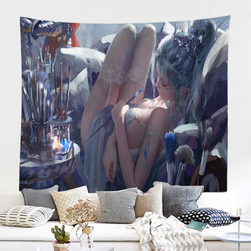 Фон настенная ткань гобелен живопись персонаж мультфильма призрак нож фреска гобелен декоративная живопись