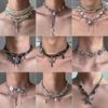 Готическое Панк Ожерелье-Чокер на Ключицу - Y2K Сладкий Острый Аксессуар для Девочки 2024