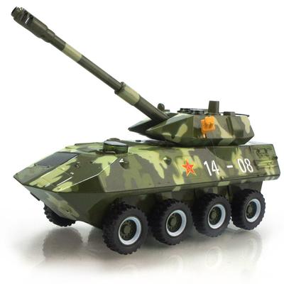 1/43 8-колесный бронированный автомобиль, военный танк 14-08, игрушечный танк, звук и свет, откатной мини-боевой танк, игрушечные металлические пластиковые модели, рождественский подарок для детей