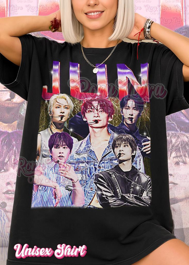Jun Bootleg Shirt and kids tshirt, Vintage Kpop Idol Singer Performer Celebrity Tee, 90s Retro Throwback T-Shirt and kids tshirt, Jun Sweater