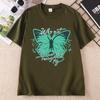 Funny Butterfly Tshirt Casual Short Sleeve Cotton Printed TShirt Unisex Casual Crew Neck Short Sleeve T Shirt Streetwear
