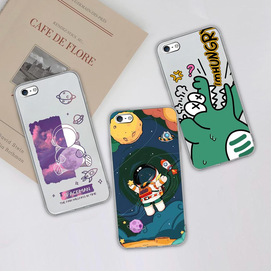 Для iPhone 4 5 5S 6 Plus Чехол для телефона Чернильная живопись Мягкая прозрачная силиконовая задняя крышка Для Apple iphone4 iphone5 5 S iphone6 6+ Funda