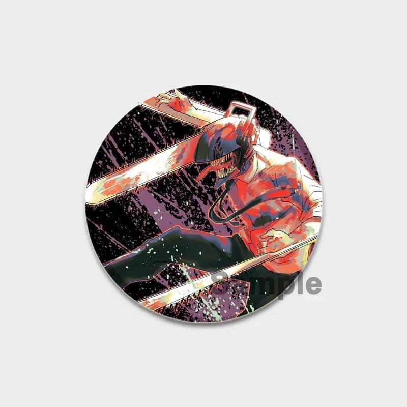 32/44/58MM Chainsaw Man Enamel Pin Brooch, Cute Anime Figure, Power Makima Lapel Pins, Backpack, T-shirt, Jewelry Accessories, Gifts