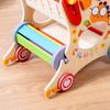 Multifunctional Wooden Child's Push Toy Shopping Cart and Walker