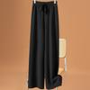 Thick Warm Knitted Casual Chic Basic Soft Elastic High Waist Women's Pants Korean Fashion Straight Ankle-Length Pants For Women