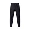 Men Straight Sweatpants Drawstring Elastic Waist Wide Leg Solid Color with Pockets