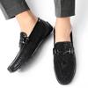 Fashion Luxury Brand Men's Comfortable Top Layer Cowhide Classic Black Loafers Fashionable New Men's Breathable Casual Leather Shoes