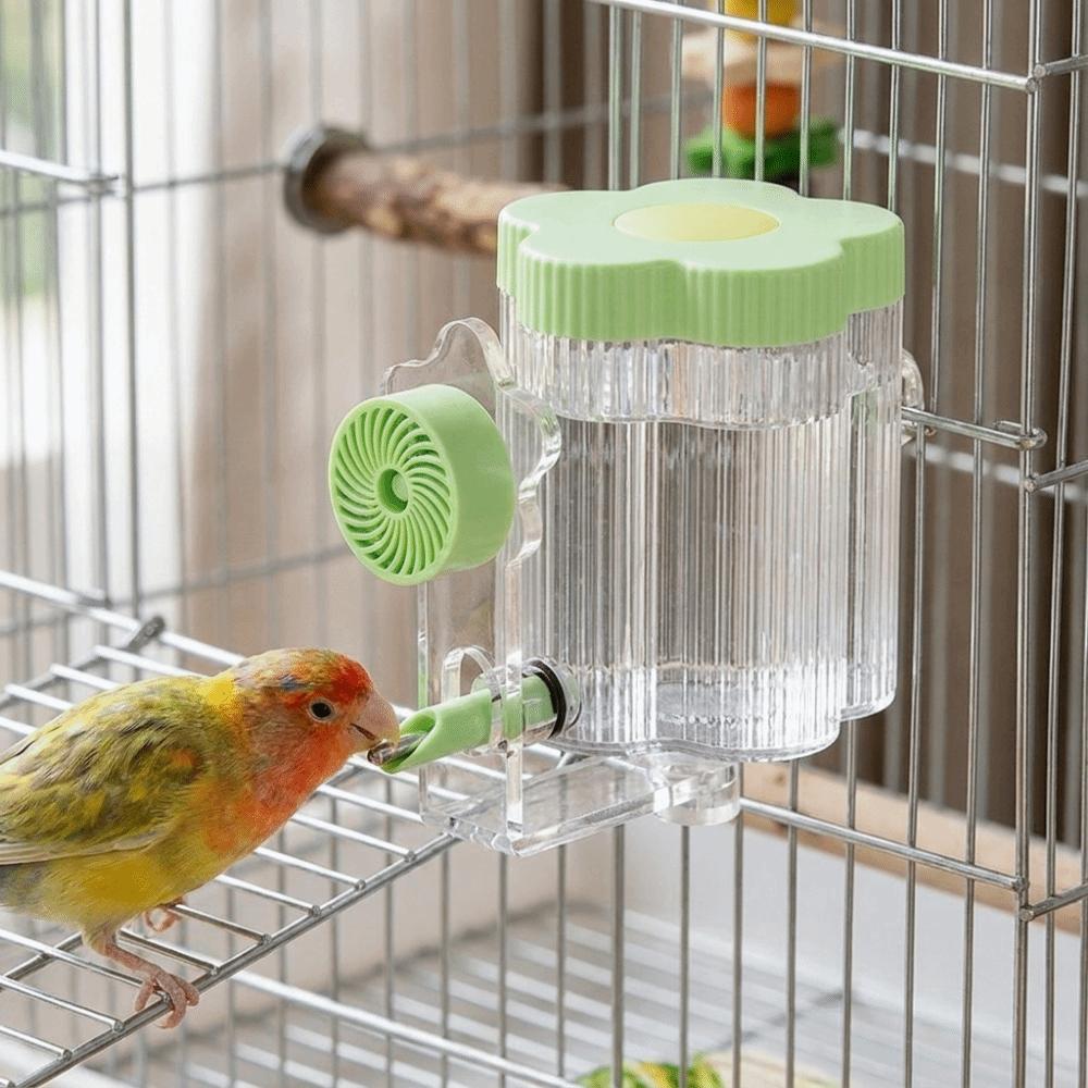 Leak-Proof Automatic Bird Drinker Visible Bird Water Dispenser Bird Cage Water Bottle Indoor Use