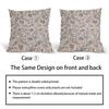 Retro floral printed square pillow cover 45 * 45CM Two piece set of black sofa home decoration cushion cover