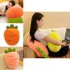 Cute Carrot Plushie Vegetable Soft Stuffed Cartoon Toy Fluffy Pillow Pink/orange/yellow/red 28/40/60/80cm
